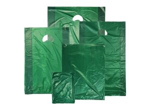 Dark Green Merchandise Bags