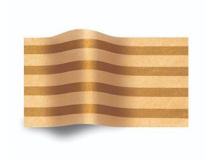 Tissue Paper - Gold Stripe Metallic