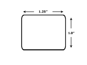 1.25" x 1" Labels