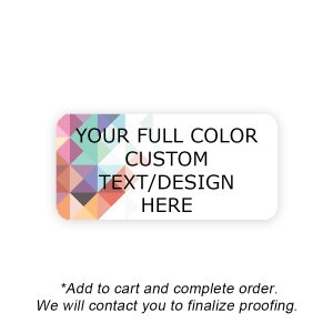 1" - 1.5" Wide Rectangle Custom Labels