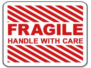 Fragile Handle With Care Labels